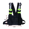 thumbnail image 2 of EIMELI Fashion Chest Rig Bag Reflective Vest Hip Hop Streetwear Functional Harness Chest Bag Pack Front Waist Pouch Backpack, 2 of 5