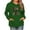 Green, variant on Tetras Women 2024 Fall Top,Merry Christmas Women's Christmas Print Round Neck Long Sleeve Pullover Sweatshirt