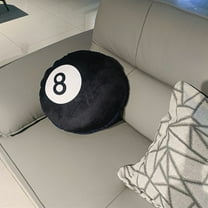 1 Pcs Plush Billiard Pillows，Fluffy Soft Stuffed Sports Throw Pillows Cute Billiard Shaped Cushions for Bedroom Nursery Room Decoration