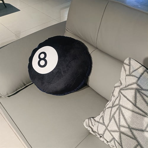 1 Pcs Plush Billiard Pillows，Fluffy Soft Stuffed Sports Throw Pillows Cute Billiard Shaped Cushions for Bedroom Nursery Room Decoration