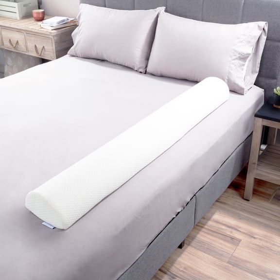 Bluestone Toddler Bed Bumper for Twin, Full, Queen, and King Beds (White)