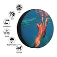 thumbnail image 4 of Sikiie octopus swimming Print PVC Leather Spare Tire Wheel Cover Spare Tire Cover, for Car Truck SUV Camper Trailer Universal Fit-16 inch, 4 of 6