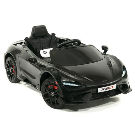 McLaren 765LT 12V Kids Ride-On Car with R/C Parental Remote (Black)