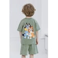thumbnail image 2 of Bluey Bingo Vintage Wash Drop Shoulder T-Shirt and Shorts Outfit Set Toddler to Little Kid, 2 of 5