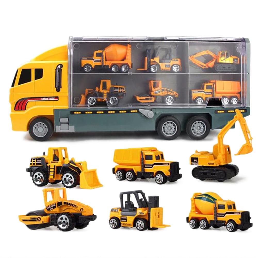 1/64 Mini RC Engineering Car Loader Lift Truck Toy for Kids Christmas Gift 