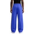 thumbnail image 5 of TQWQT Men's Loose Fit Sweatpants Drawstring Elastic Waist Casual Joggers Streetwear Oversized Wide Leg Pants With Pockets Solid Color Lounge Trousers Athletic Running Bottoms, 5 of 7