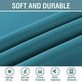 thumbnail image 4 of Blackout Thermal Insulated Living Room Curtains 84 inches Long Kids Boys Room Curtains for Bedroom - Room Darkening Window Treatment Grommet One Panel, Turquoise Blue, 52'W x 84'L, 4 of 6