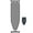 Gray, variant on Ironing Board, Compact and Space Saver,Size 13 x 43, Metal Construction Ironing Boards with Extra Thick Heavy Duty Padded, Stable Structure,Skid Feet, Premium Iron Board,Grey