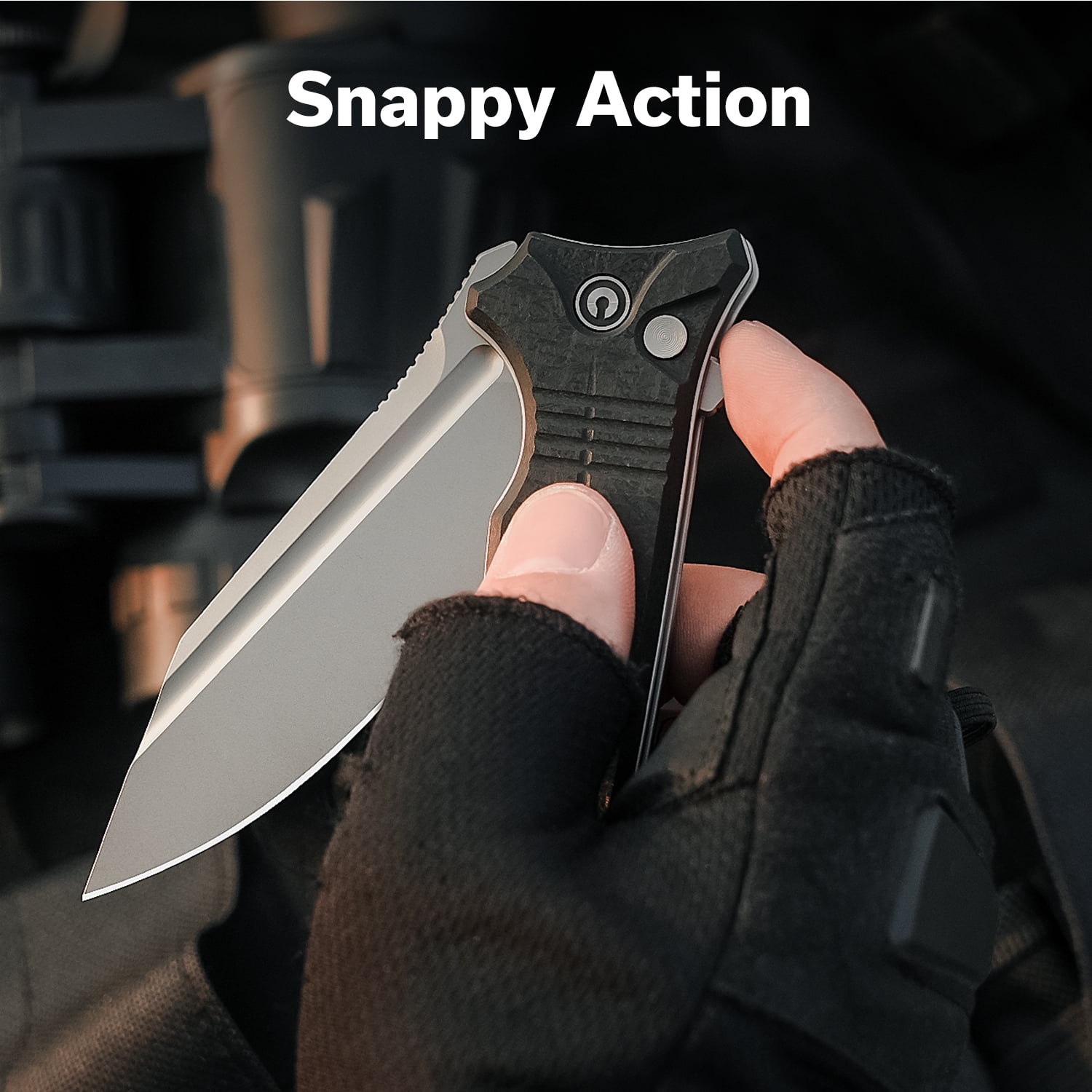 CIVIVI Neurohaptic Pocket Folding Knife with 3.74'' Nitro-V Blade G10 Handle, Reversible Clip, Gift for Men Women C23080-2