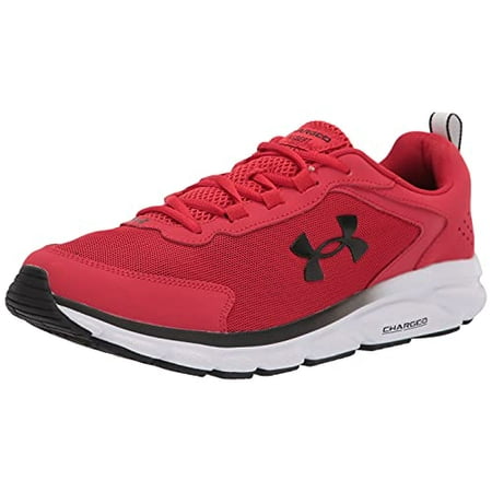 Under Armour Men's Charged Assert 9 Running Shoe, Red (600)/White, 12 ...