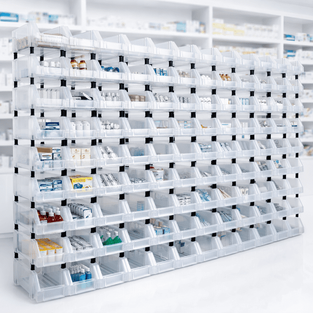 Gavetas Organizadoras Apilables Pack 60 | Cajas Organizadoras para Tornillos, Ferretería y Almacenamiento