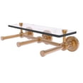 thumbnail image 4 of Prestige Regal Collection Horizontal Reserve 3 Roll Toilet Paper Holder with Glass Shelf - Brushed Bronze, 4 of 11