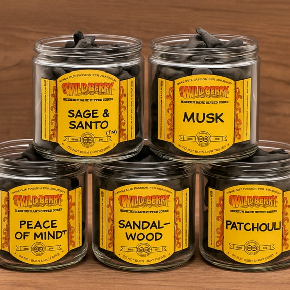 50x Wild Berry Incense Cones - Mystic Earth - Variety Pack Mix