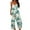 A007-Turquoise, variant on Women's Jumpsuits Dressy Hawaiian Casual Overalls Floral Print Wide Leg Outfit Baggy Loose Fit Pants Rompers for Women