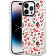 thumbnail image 2 of 2 Packs Christmas Transparent Print Phone Case for iPhone 13 Mini 5.4", Aesthetics Pattern Design Soft Silicone Xmas Cases, Shockproof Bumper Protector Camera Girls Cover, Candy Cane, 2 of 5