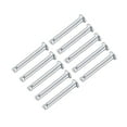 thumbnail image 5 of Single Hole Clevis Pins,5mm x 35mm Flat Head Zinc-Plating Steel  10Pcs, 5 of 5