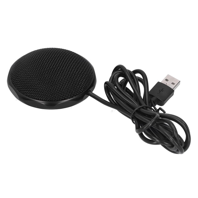 Micrófono de condensador omnidireccional USB, micrófono de escritorio con recogida de 360 grados para reuniones, conferencias de negocios