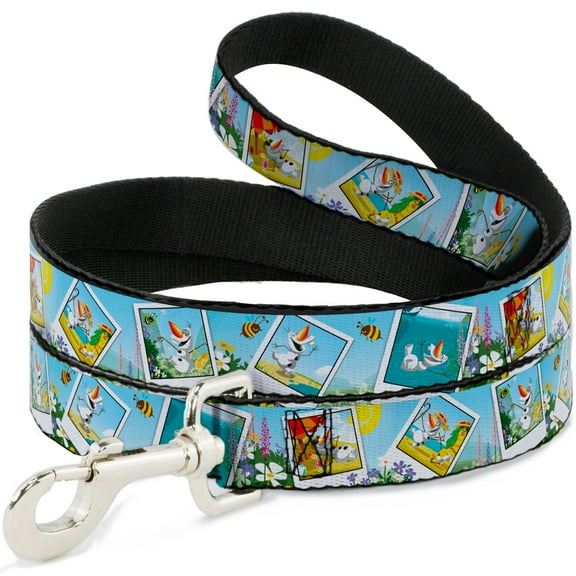 Disney Pet Leash, Dog Leash, Olaf Summertime Snapshots, 4 Feet Long 1.0 Inch Wide