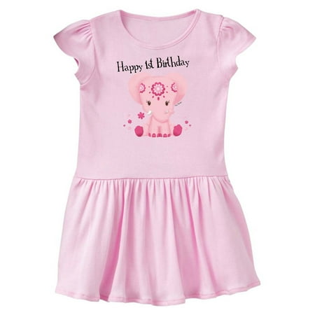 Aditi 1st Birthday Elephant Pink Cute Infant Dress Walmart Com