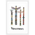 thumbnail image 1 of Marmont Hill 'Vancouver Totems' by Molly Rosner Framed Painting Print, 1 of 1