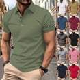 thumbnail image 7 of Polo Shirts for Men with Pocket Classic Button V Neck Big and Tall Print Casual Vintage Classic Golf Shirt Quick Dry Comfy Classic Fit Casual Weekend Wear, 7 of 7