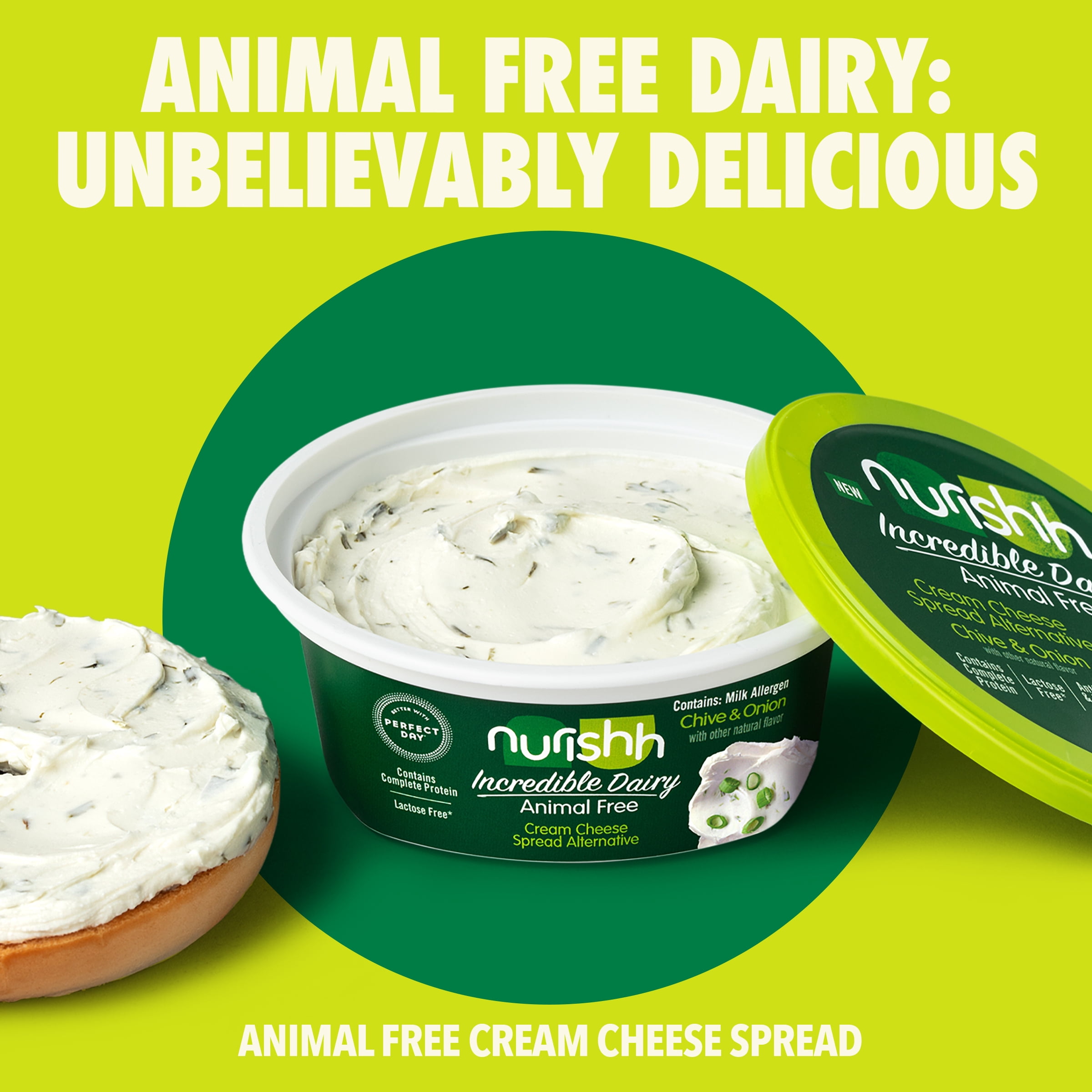 Nurishh Lactose Free Cream Cheese Alternative Spreadable Chive