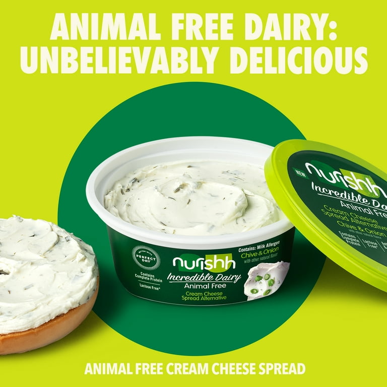 Nurishh Lactose Free Cream Cheese Alternative Spreadable Chive