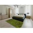 thumbnail image 4 of Ahgly Company Indoor Square Patterned Dark Forest Green Area Rugs, 8' Square, 4 of 6
