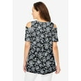 thumbnail image 2 of Woman Within Plus Size Short-Sleeve Cold-Shoulder Tee, 2 of 5