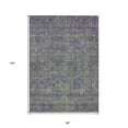 thumbnail image 3 of 8' X 10' Fern Green And Purple Oriental Washable Indoor Outdoor Area Rug, 3 of 5