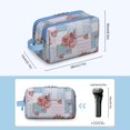 thumbnail image 3 of Toiletries Bag,Pioneer Flower Floral Print Pattern Mens Womens Toiletry Bag Bathroom Bag,Waterproof Toiletry Travel Bag Dopp Kit Shaving Bag 11x6.3x5.1 Inch, 3 of 5