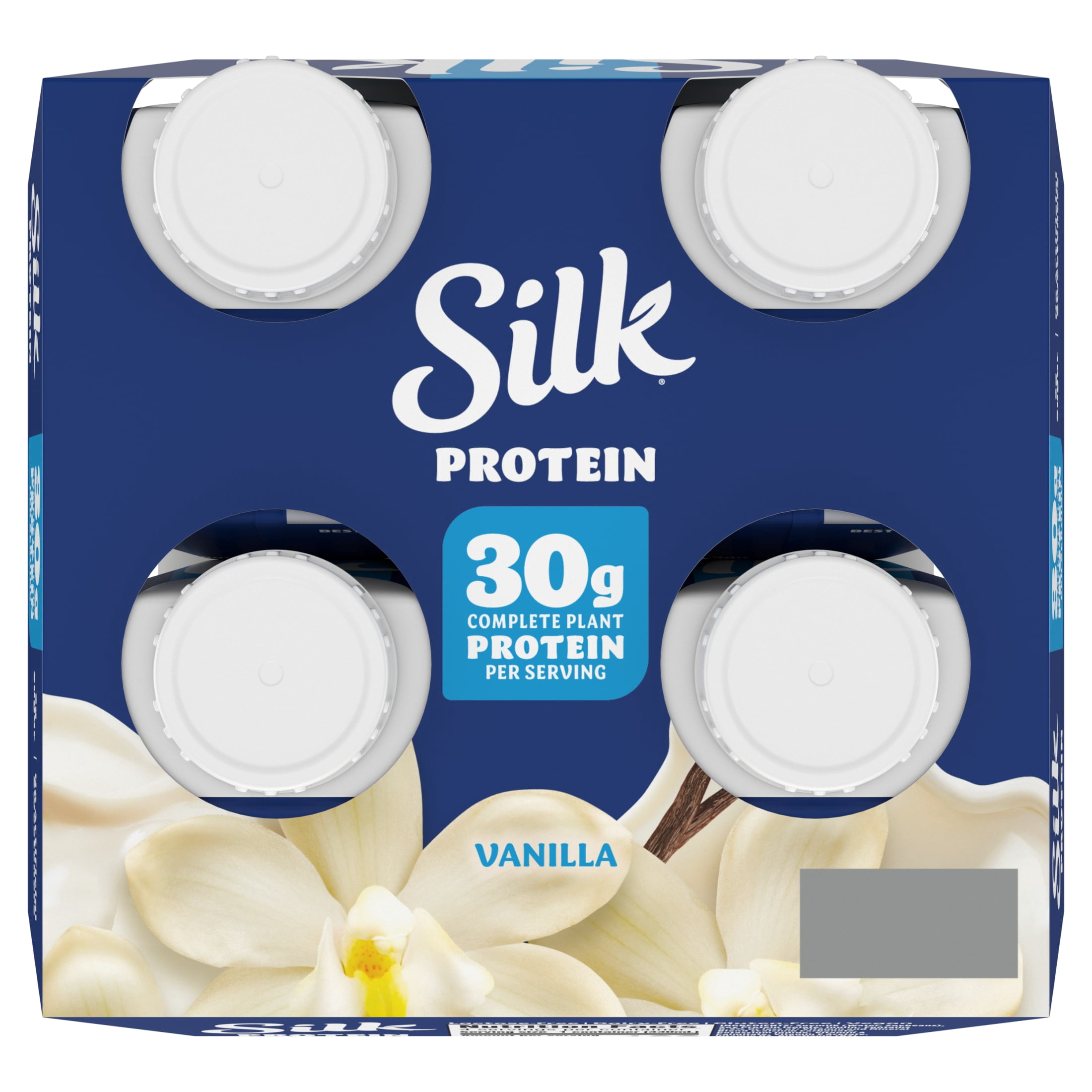 Silk Protein Shake, Shelf Stable, Vanilla, 11.15 fl oz, 4 Count​ Bottles