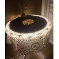 thumbnail image 3 of Cotton Handmade Crochet Round Tablecloth Doilies Lace Table Covers, 3 of 7