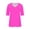 1 Hot Pink, variant on SROBPTY Womens T-Shirts Solid V Neck Half Sleeve Loose Breathable Summer Tops for Casual Wear