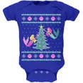 thumbnail image 1 of Mermaid Tree Ugly Christmas Sweater Soft Baby One Piece, 1 of 1