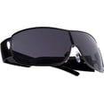 thumbnail image 3 of Fashion Men Sunglasses Shield Metal Single Lens Black Shades, 3 of 8