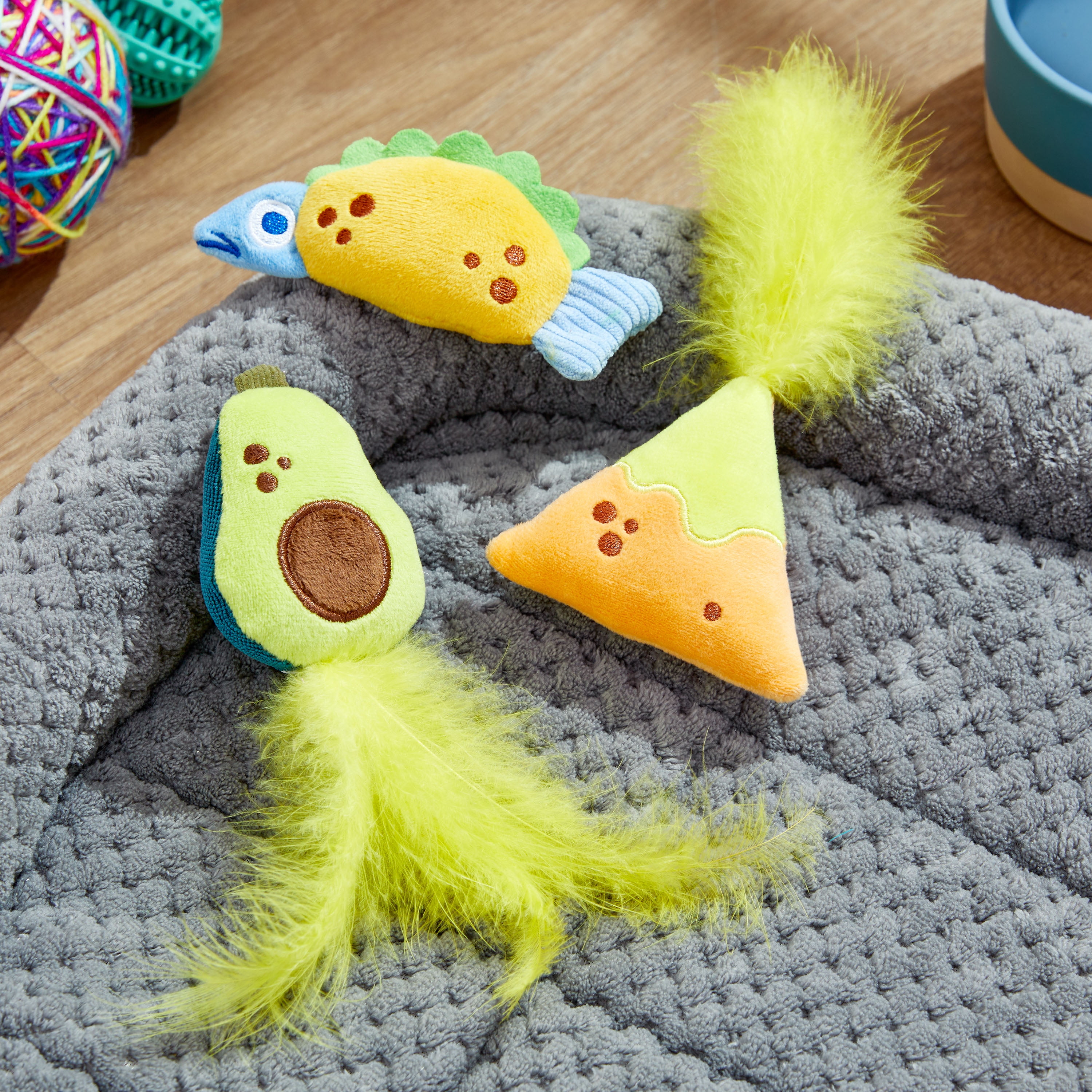Vibrant Life Fiesta Cat Toys with Catnip, Multicolor, 3 Pack