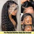 thumbnail image 4 of HAOFAN Deep Wave Lace Front Wigs Human Hair 13x4 HD Lace  Frontal Curly Wigs for Black Women Pre Plucked with Baby Hair 20inch Curly Lace Front Wig Human Hair 150% Density, 4 of 8
