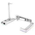 thumbnail image 2 of PS5 Slim Horizontal Stand with Cooling Fan & Dual Controller Charger - RGB Light Effects, Space-Saving Design for Disc & Digital Editions | PS5 Slim Accessories, 2 of 5