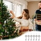 thumbnail image 4 of ¡Aprovecha las Ofertas!, Adornos navideños Colgante de árbol de Navidad de cristal de hielo transparente Ángel de nieve Colgante de hielo Diy Akmoler, 4 of 9