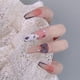 thumbnail image 3 of 24pcs Press On Nails Sweet Style Fake Nails Short/long Paragraph Removable, 3 of 4