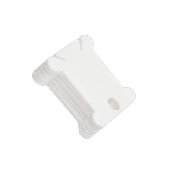 Toystoory Tablero de bobinado, bobinas de hilo dental, carrete de cable de larga duración, accesorios de tejer simplemente usados, suministros Artesanía Blanco 10 piezas