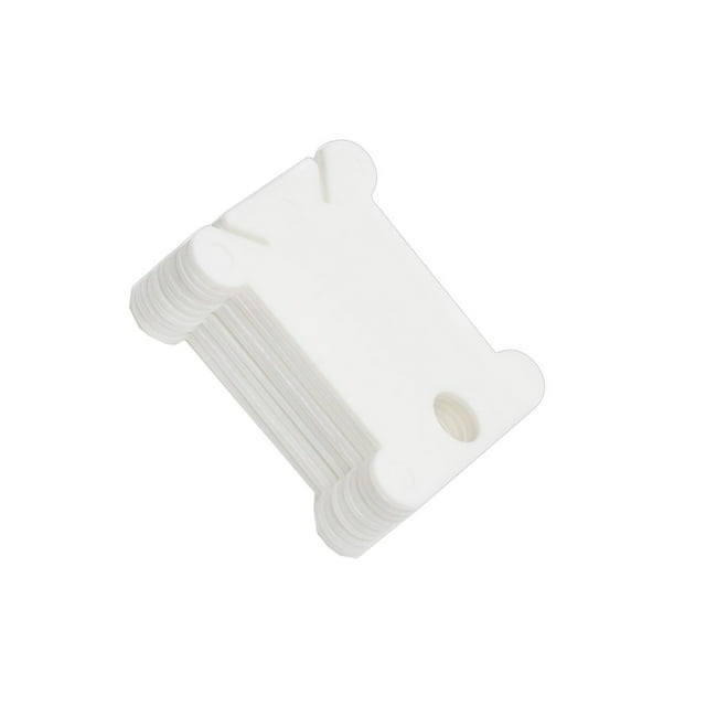 fastboy Planche d'Enroulement Bobines de Fil Dentaire Bobine de Cordon Enrouleur de Fil Polyvalent Simplement Utilisé Couture Broderie Bricolage Accessoire Rangement Blanc 10 Pcs