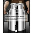 thumbnail image 3 of Stainless Steel Milk Bucket Wine Pail Bucket with Tap and Sealed Lid Milk Jug Transport Container for Milk And Wine Liquid Solids Kitchen Storage, 3 of 8
