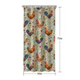 thumbnail image 5 of Rooster and Floral Green Pattern Modern Waterproof Shower Curtain Set with 12 Hooks, Washable Decorative Bathroom Shower Curtain, 5 of 6