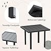 thumbnail image 4 of YODOLLA 2-Piece Patio Dining Set, Wicker Frame Bench & Rectangular Side Table, 4 of 8