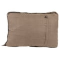 thumbnail image 4 of Northlight 20" Walnut Brown Plush Furry Rectangular Throw Pillow, 4 of 4