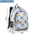 thumbnail image 2 of FORMRS Unisex School Backpack 17" Student Travel Bag with Laptop Compartment, Blueberry Pancake Pattern, 2 of 7