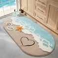 thumbnail image 1 of Alfombra de baño Rug LUMI Beach, antideslizante, ultrasuave, 76 x 152 cm, 1 of 9
