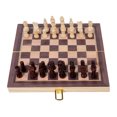 thumbnail image 1 of Ajedrez de Madera Juego de Mesa Chess Tmvgtek Regalo de Navidad de madera portátil plegable 30CM, 1 of 7